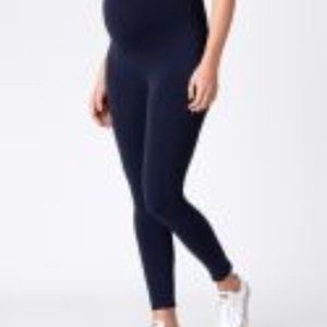 Seraphine Navy Blue Bamboo Maternity Leggings Size Medium